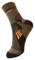 Носки для туризму Saxifraga FOOTER 43-46 Brown/grey (SOSK21U1U)