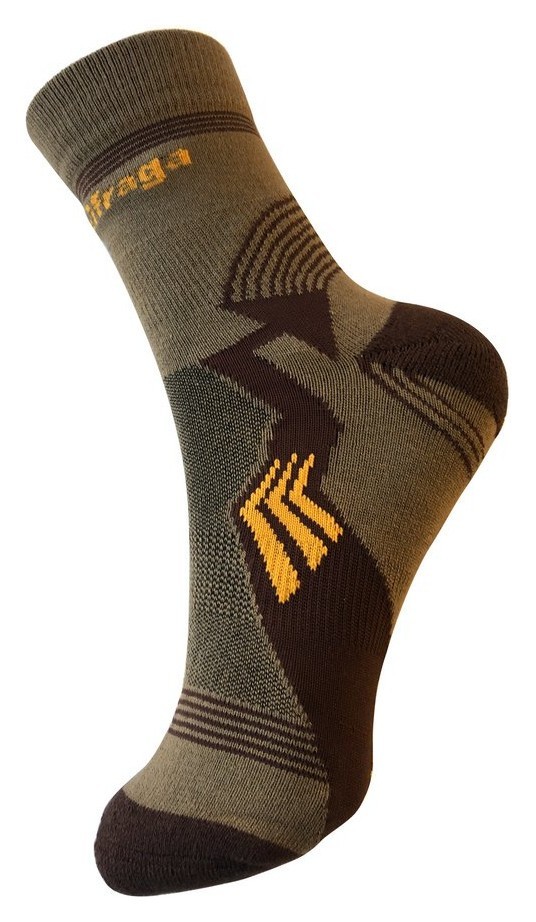 Носки для туризма Saxifraga FOOTER 43-46 Brown/grey (SOSK21U1U) RCH_19148
