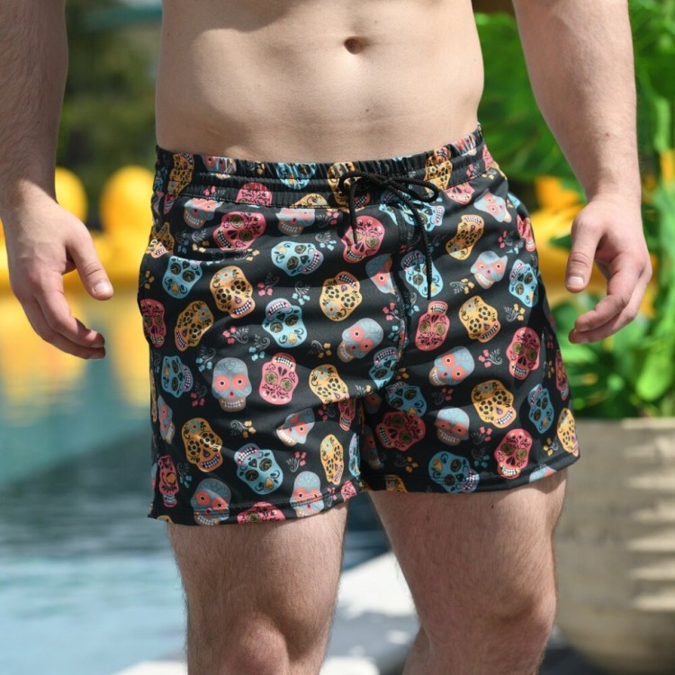 Плавательные шорты мужские Pobedov Pool day Kolorovi cherepy POB_00000004366