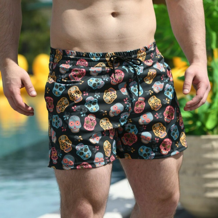 Плавательные шорты мужские Pobedov Pool day Kolorovi cherepy POB_00000004368