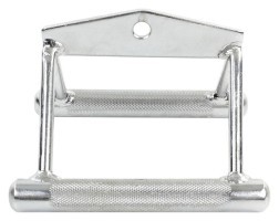 Ручка для нижньої тяги подвійна EasyFit хромована