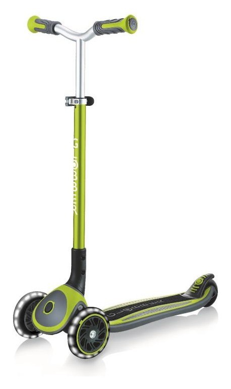 Самокат GLOBBER серии MASTER LIGHTS зеленый, колеса с подсветкой, 50кг, 4+ DWT_662-116-2