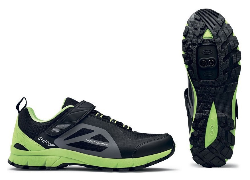 Туфлі велосипедні Northwave ESCAPE EVO M 45 (12.0US) Black/green (80173010) O RCH_18409