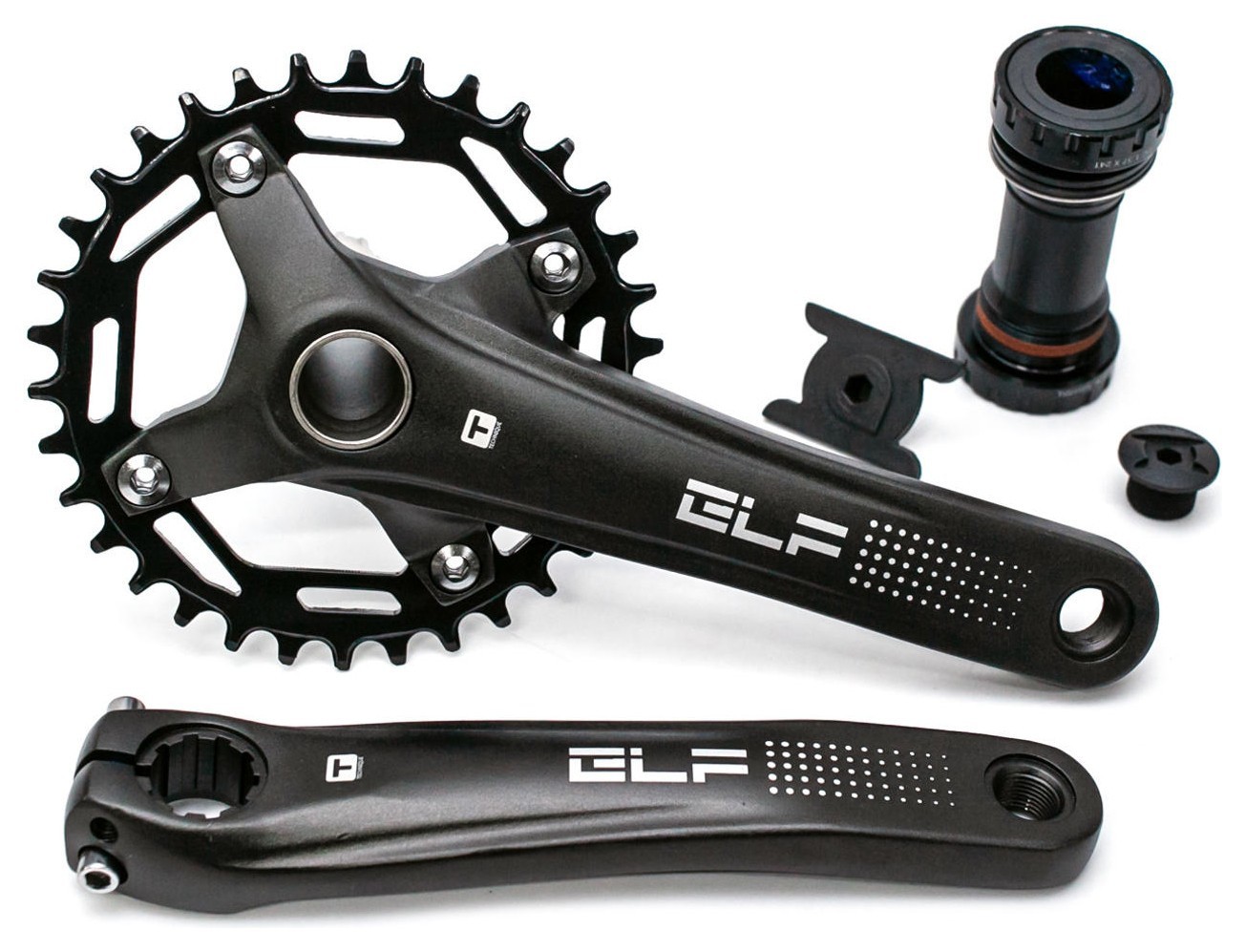 Шатун Алюминий L170мм 34T с интегр.осью T-Self A26Z-SS300 черный с кареткой CHW-303