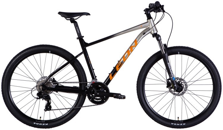 Велосипед AL 27,5" Leon XC 100 HDD рама-19" срiблястий з чорним 2025 OPS-LN-27,5-049