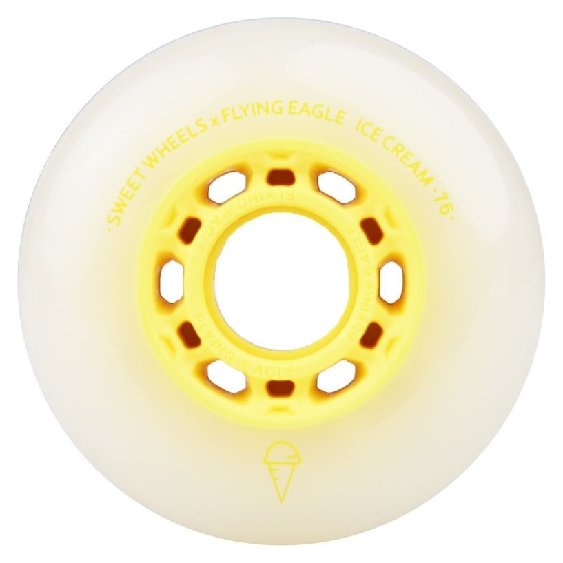 Колеса для роликів Flying Eagle Ice Cream 85A 4 шт жовті ROL_12015_2