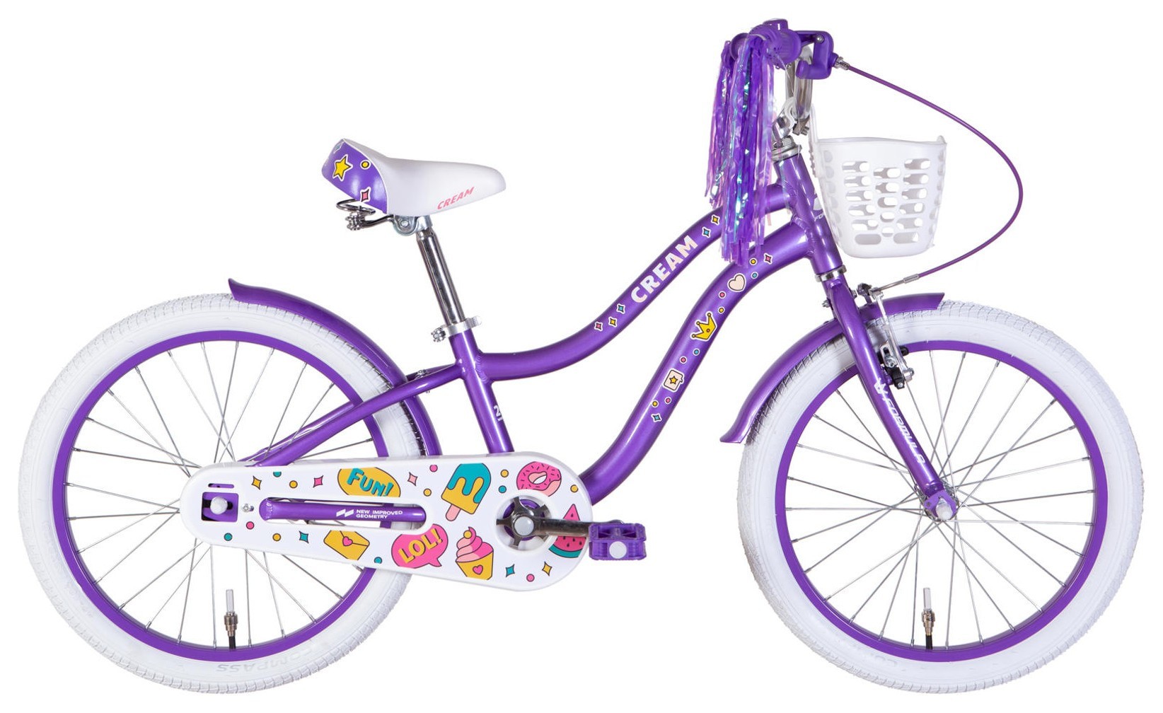 Велосипед AL 20" Formula Kid CREAM BH рама-10" фиолетовый 2026 OPS-FRK-20-250