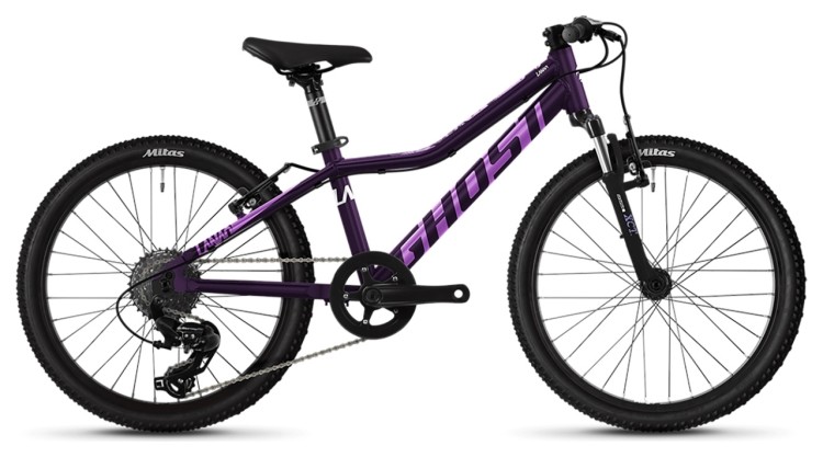 Велосипед Ghost Lanao 20" AL W, фиолетовый, 2021 74LA1000
