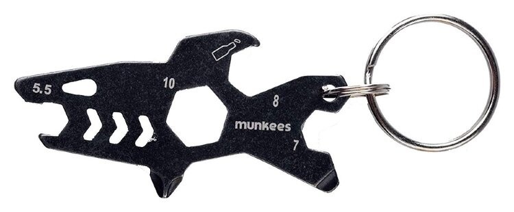 Munkees 2537 брелок-мультиинструмент Tool Shark black 2537-BK