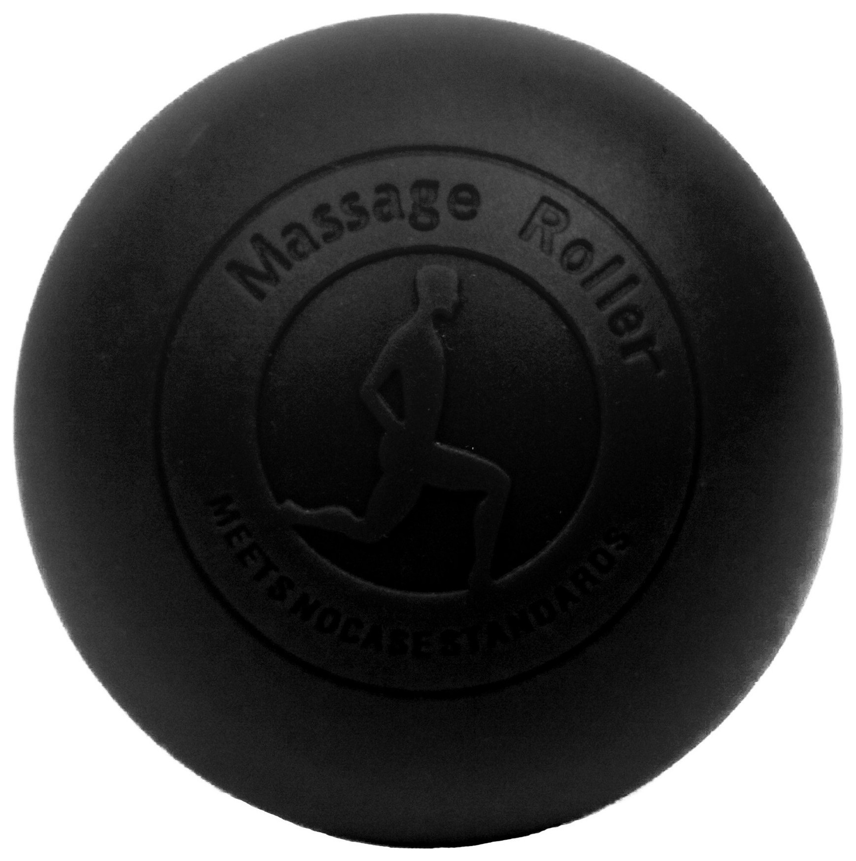 Массажный мячик EasyFit каучук 6.5 см черный EFIT_EF-2076-B