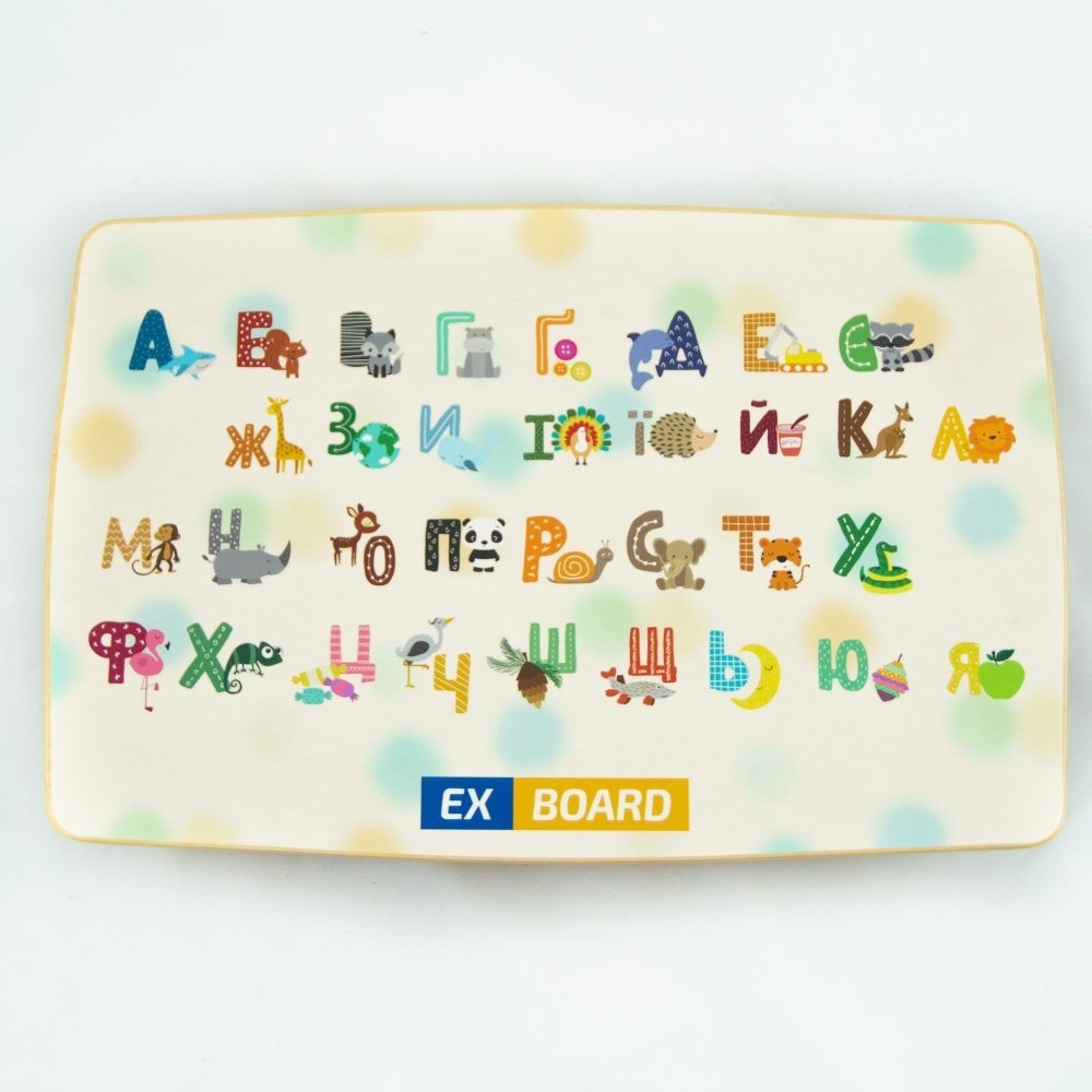 Балансборд дитячий Ex-board Більгоу Alphabet EXD26 EXBD_128