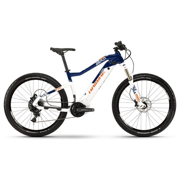 Електровелосипед Haibike SDURO HardSeven 5.0 i500Wh 27,5", рама M, біло-синьо-Помаранчевий, 2019 4540042944