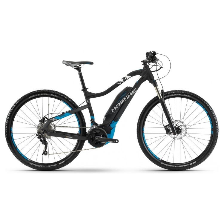 Електровелосипед Haibike SDURO HardNine 5.0 500Wh 29", рама M, чорно-синьо-білий, 2018 4540088845