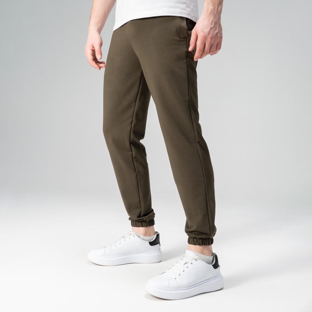 Чоловічі штани джогери з кишенями світлий хакі Pobedov 95 POB_00000006035