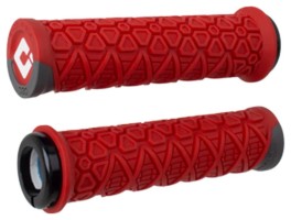 Грипсы ODI Vanquish, v2.1 Lock-On ,MTB , Closed End Red/Grph w/Blk
