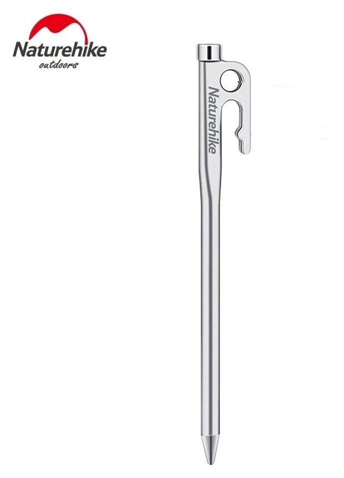 Кілок сталевий Naturehike NH19PJ014, 25 см, сірий FNR_6927595746929