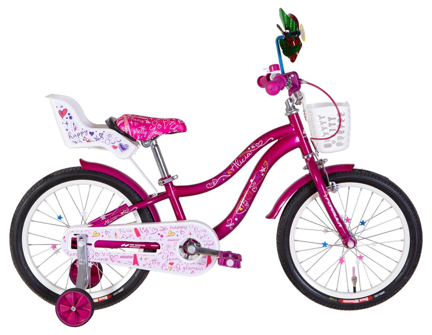 Велосипед ST 18" Formula Kid ALICIA BH рама-9" малиновый 2026 OPS-FRK-18-173