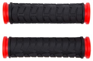 Грипсы 122мм Резина BRAVVOS FL-424 черно-красный AM (брендированная упаковка)