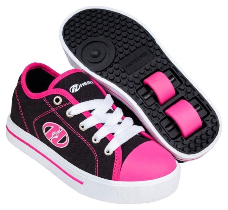 Роликовые кроссовки Heelys Classic X2 HE101461 Black White Hot Pink 2778033