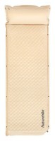 Самонадувний килимок одномісний з подушкою Naturehike CNK2300DZ014, 60 мм, бежевий