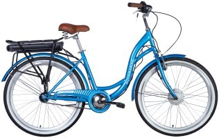 Велосипед з електроприводом 26" ST Dorozhnik eAQUAMARINE BH рама-17" 36B 12.5А*г 350Вт синій YS 2033 2025