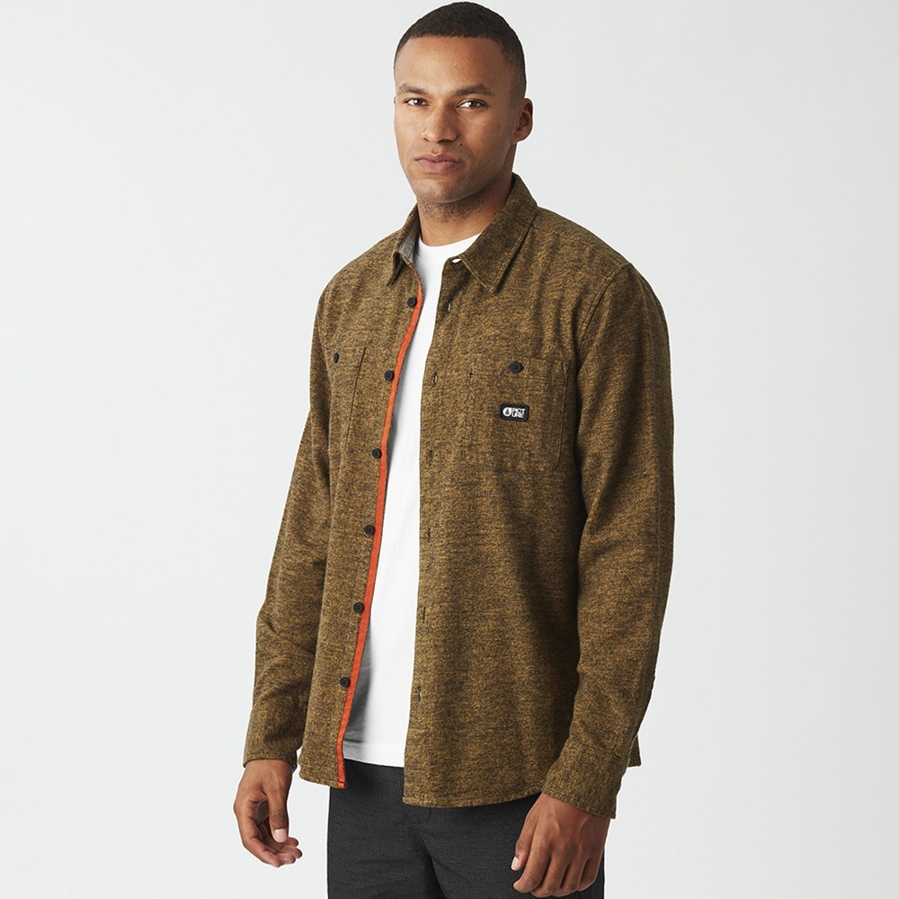 Picture Organic сорочка Lewell bronze brown L MTS1290B-L