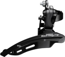 Перемикач перед. верхній хомут н/тяга  max-48T под трубу 31,8мм чорний SHIMANO FD-TZ510