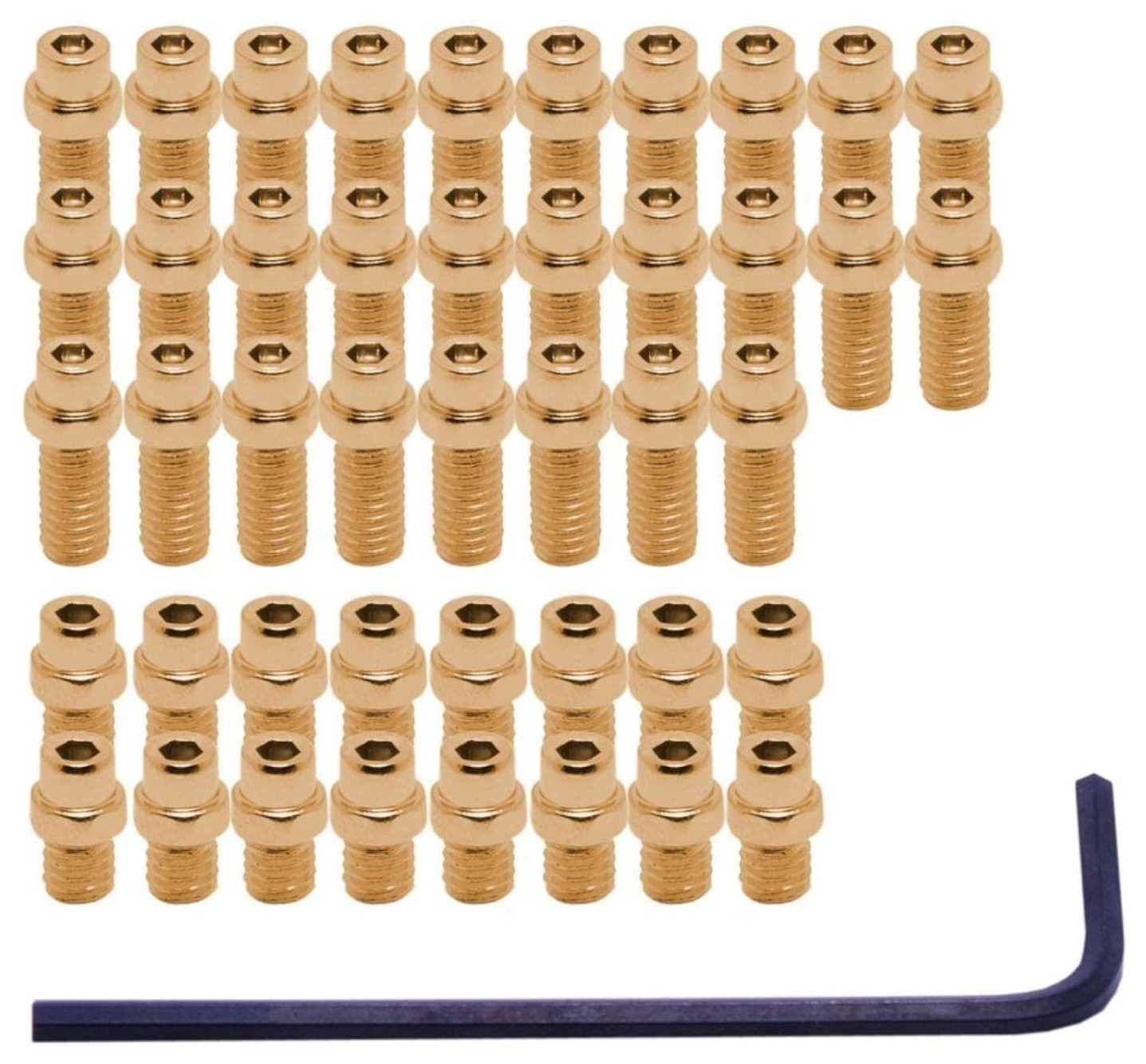 Шипи для педалей DMR Flip Pin Set For Vault Pedal 44pcs Gold OBOD_DMR-PIN-VAULT-GLD