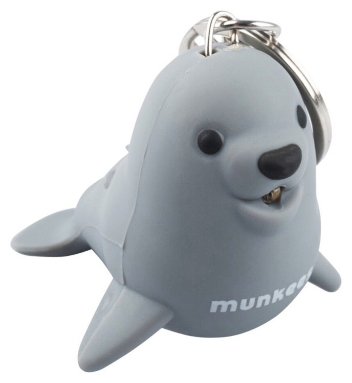 Munkees 1123 брелок-ліхтарик Sea Lion LED grey 1123-GY