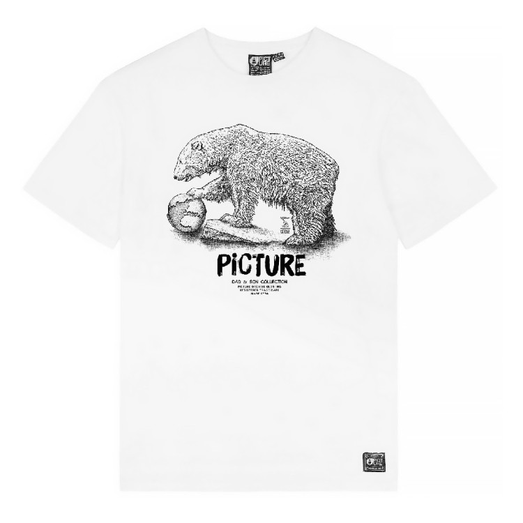 Picture Organic футболка Bear D-S white L MTS887A-L