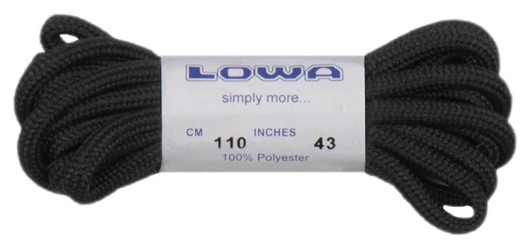 Шнурки LOWA ATC Lo 110 cm black-black 830586-0999