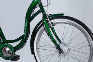 Велосипед з електроприводом 26" ST Dorozhnik eAQUAMARINE BH рама-17" 36B 12.5А*г 350Вт зелений YS 902 2025