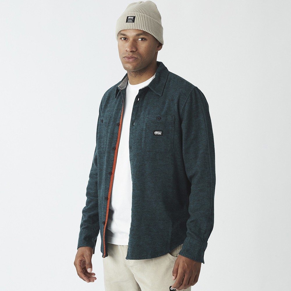 Picture Organic сорочка Lewell deep water L MTS1290A-L