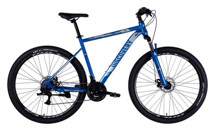 Велосипед ST 29" Discovery TREK DD FR рама-21" синьо-сріблястий 2025 OPS-SP-29-081