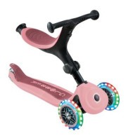Самокат GLOBBER серии GO UP ACTIVE 360 пастельно-розовый, до 20/50кг, 1+, колеса светящиеся
