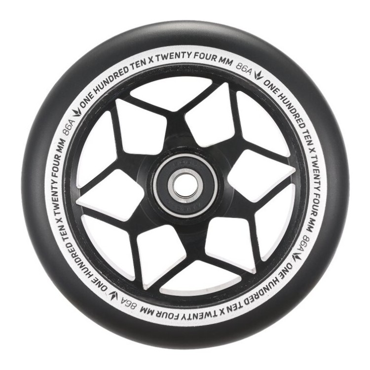 Колесо для трюкового самоката BLUNT DIAMOND 110мм x 24мм - Black/Black FRD.047375