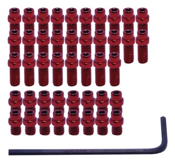 Шипи для педалей DMR Flip Pin Set For Vault Pedal 44pcs Red OBOD_DMR-PIN-VAULT-R