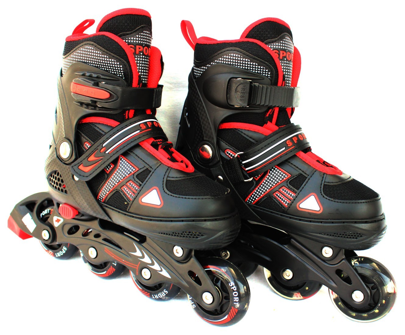 Ролики раздвижные (р35-38) (мод0014) Bavar Sport (малиновый) BVR_4172999