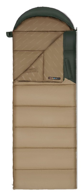 Спальник з капюшоном Naturehike Sunny Day PL02 U450 CNK2550WS028, (3,9°C), правий, коричнево-зелений FNR_6977465868435