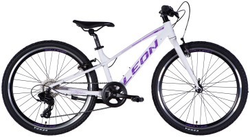 Велосипед AL 24" Leon JUNIOR Vbr CS рама-12" білий з бузковим 2025