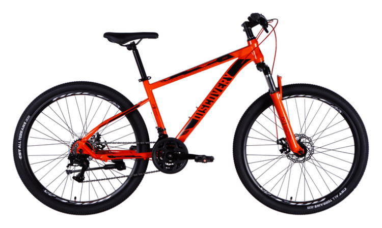 Велосипед ST 27.5" Discovery TREK DD FR рама-16" помаранчевий 2025 OPS-SP-27.5-041