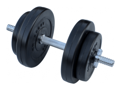 Композитная гантель RN-Sport 8,5кг с хром грифом. RNS_HR-009