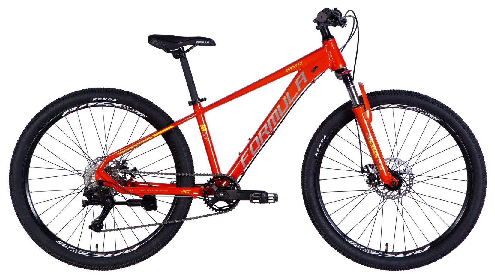 Велосипед AL 26" Formula ZEPHYR 3.0 DD CS рама-14" оранжевый 2026 OPS-FR-26-816
