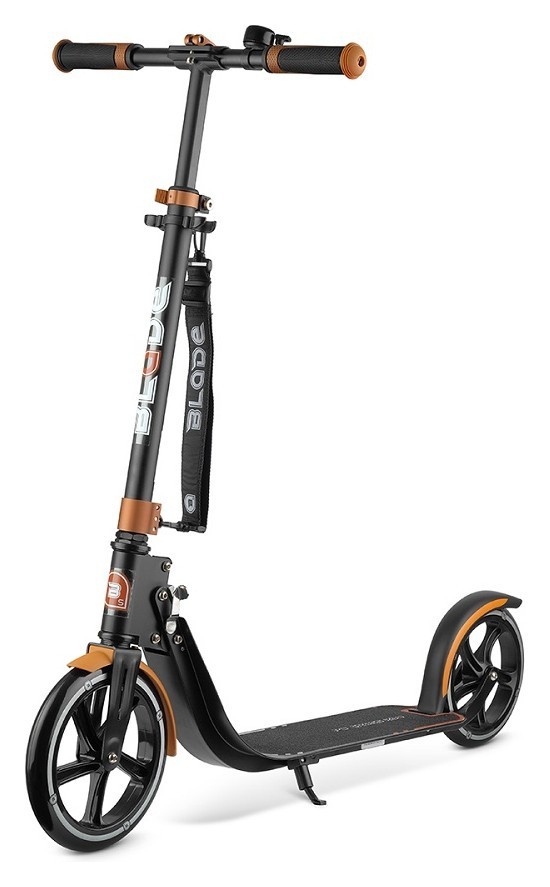 Самокат BLADE Sport PU Cross 230/230 мм, черный/коричневый 230188