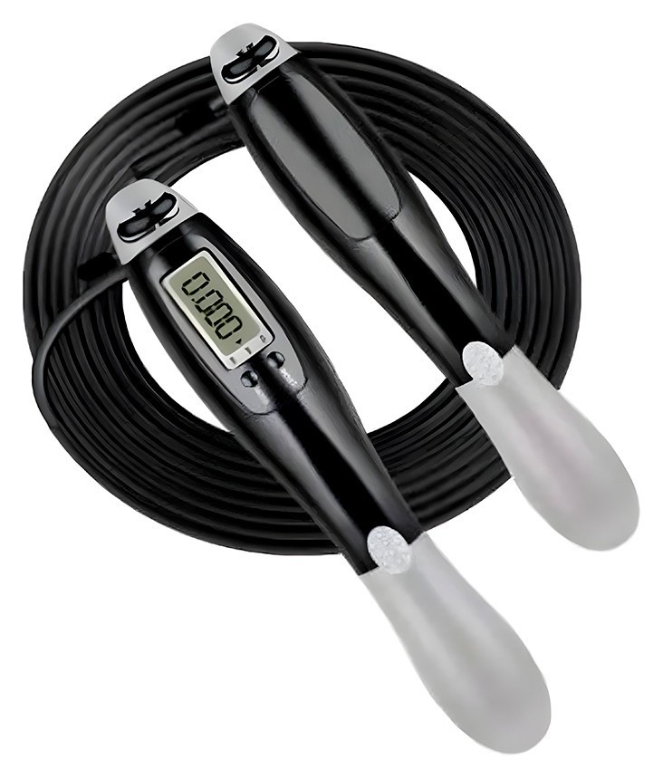Скоростная скакалка со счетчиком EasyFit черный-серый EFIT_EF-1916-GY