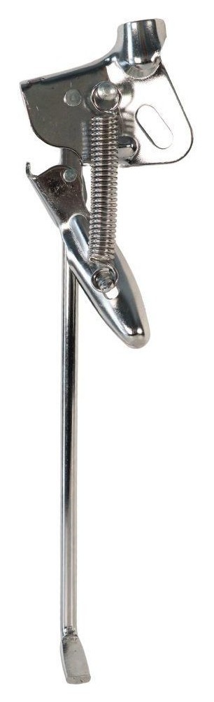 Подножка боковая (на ось заднего колеса) Сталь 340мм нерегулируемая длина 28" PJ-72E серебристый KIS-169