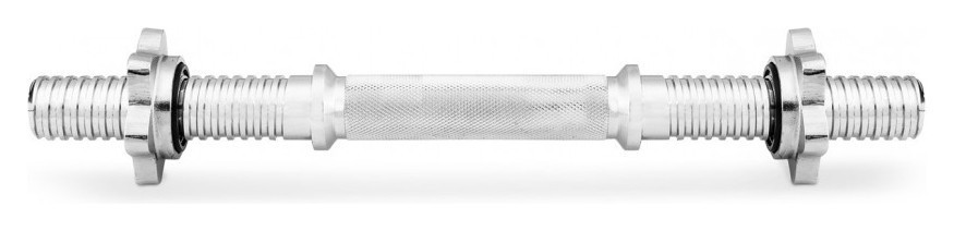 Гриф гантельный хромированный с замками 45 см ф 28 мм RNS_xr45ф30