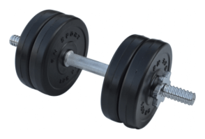 Композитная гантель RN-Sport 6,5 кг с хром грифом.