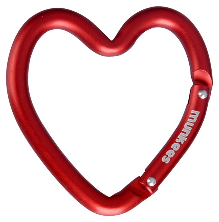 Munkees 3221 карабін Heart red 3221-RD