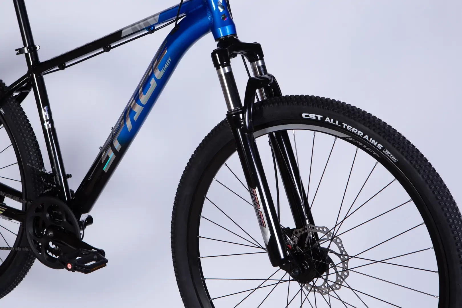 Велосипед AL 29" SPACE PHAETON DD FR рама-18" черно-синий 2026 OPS-SP-29-183